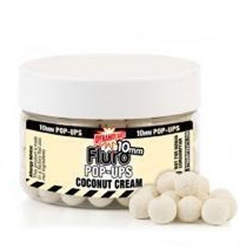 Coconut Cream Fluro Pop-ups 10mm + lichid atractant