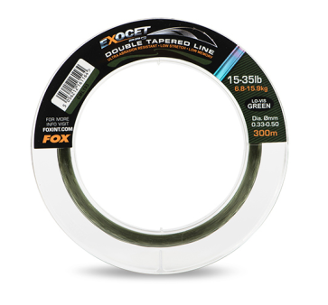 Fir Cu Inaintas Conic FOX Exocet Pro Double Tapered Mainline, Low Vis Green, 300m