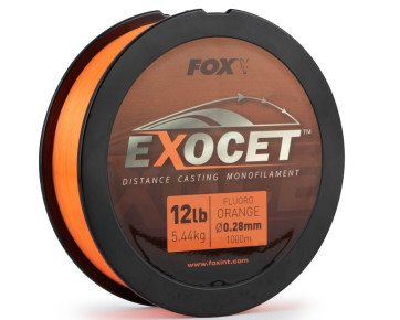 Fir Monofilament FOX Exocet Distance Casting, Fluoro Orange, 1000m