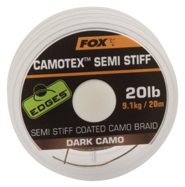 Fir Textil cu Camasa Fox Camotex® Stiff, Dark Camo, 20m 15lbs