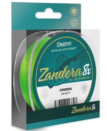 Fir Textil Delphin Zandera 8, Culoare Verde Fluo, 150m