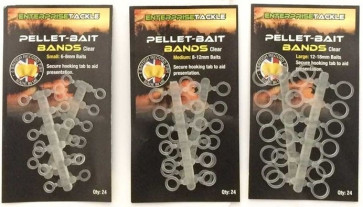 Inele Elastice Enterprise Tackle Pellet-Bait Bands, Clear, 24buc/plic
