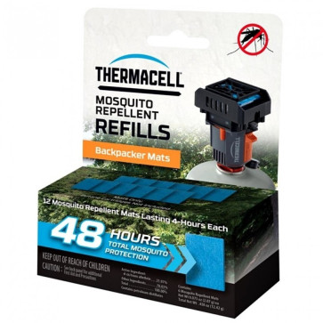 Kit 12 Pastile pentru Dispozitive Anti-Tantari ThermaCELL Refill Backpacker Mats-Only 48hours