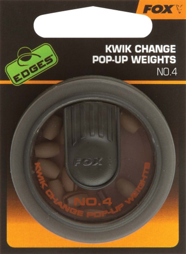 Plumbi Fox Kwik Change Pop-Up Weights, No.4, 10buc/blister