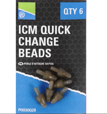 Conector Schimbare Rapida Rig Preston ICM Quick Change Beads, 6buc/blister