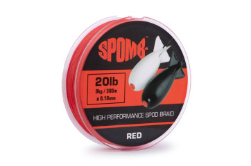 Spomb Braid 300m 9kg 20lb RED 0,18mm