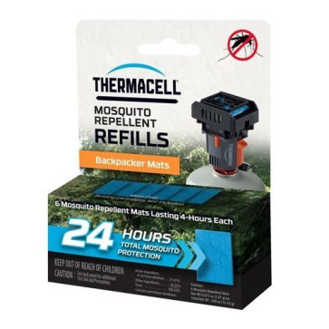Kit 6 Pastile pentru Dispozitive Anti-Tantari ThermaCELL Refill Backpacker Mats-Only 24hours