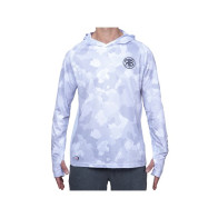 Bluză RTB UV Long Sleeve Hoodie UPF 50+ Camo Grey
