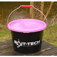 Bait-Tech Groundbait Bucket & Lid - Black/Pink
