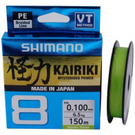Fir Textil Shimano Kairiki 8 Braided Line, Mantis Green