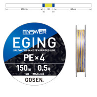 Gosen Fir Textil Answer Eging PE X4 White Color Marking 150m