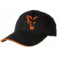 Sapca Fox Baseball Cap, Black/Orange