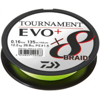 Fir textil Daiwa Tournament 8X Braid EVO+ Chartreuse 
