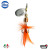 Ilba rotativa Tondo Mosca (Fly) - Silver + Fly Orange - nr.0/2gr (100100)