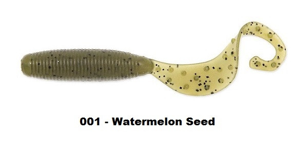 Reins Fat G-Tail Grub 2" Culoare 001 - Watermelon Seed