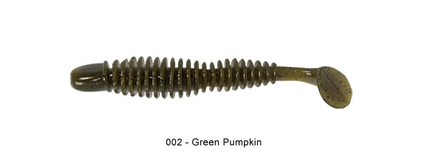 REINS Bubbling Shad 3" Culoare 002 - Green Pumpkin