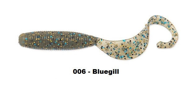 Reins Fat G-Tail Grub 3" Culoare 006 - BlueGill