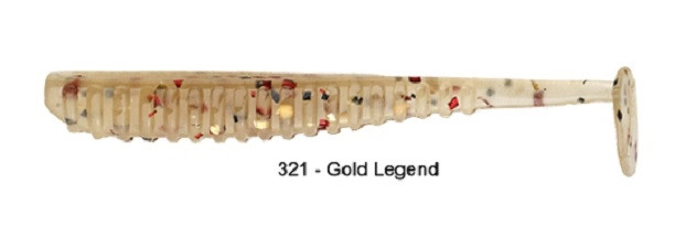 REINS Aji Ringer Shad 1.5" Culoare 321 - Gold Legend