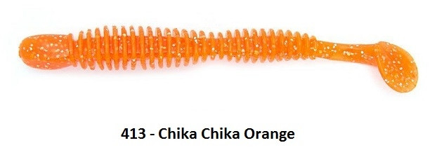 REINS Bubbling Shad 4" Culoare 413 - Chika Chika Orange