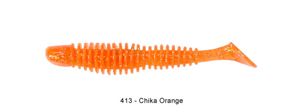 REINS Bubbling Shad 3" Culoare 413 - Chika Chika Orange