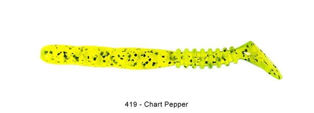REINS Rockvibe Shad 3.5" Culoare 419 - Chartreuse Pepper