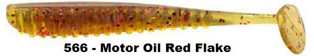 REINS Aji Ringer Shad 1.5" Culoare 566 - Motoroil Red Flake