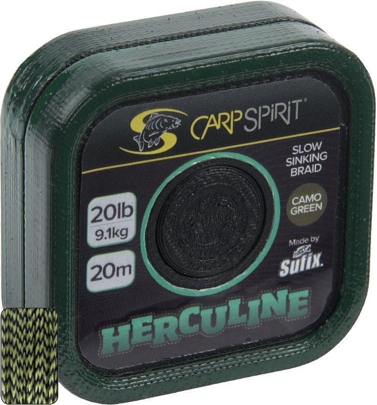 Fir textil Carp Spirit Herculine Camo Green 20m, 20lbs 9.1kg	
