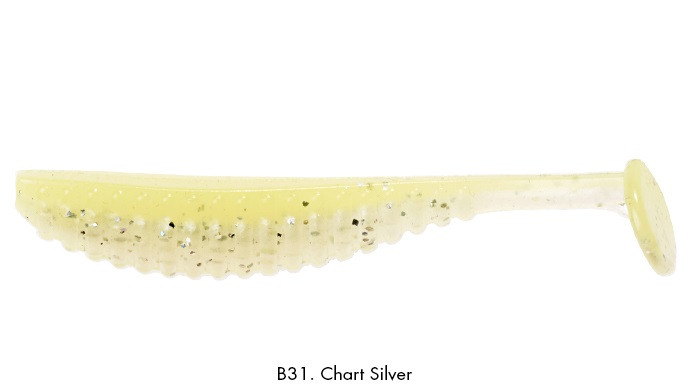 Shad Reins S-Cape 3.5" Culoare B31 - Chartreuse Silver