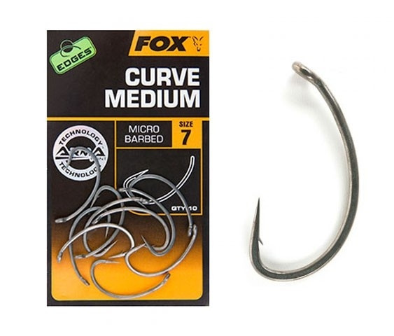 Carlige Fox Edges Armapoint Curve Shank Medium Nr:6 10buc/plic	
