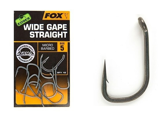 Carlige Fox Edges Armapoint Wide Gape Straight Nr:4 10 buc/plic