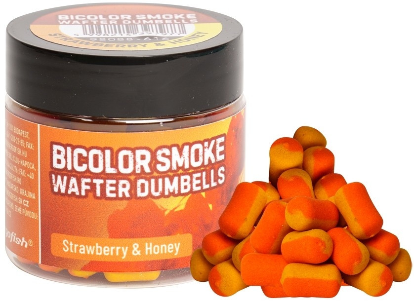 Dumbell Critic Echilibrat Benzar Mix Bicolor Smoke Wafters, 12mm, 60ml/borcan Mango&N-Butyric (Portocaliu si Galben)	