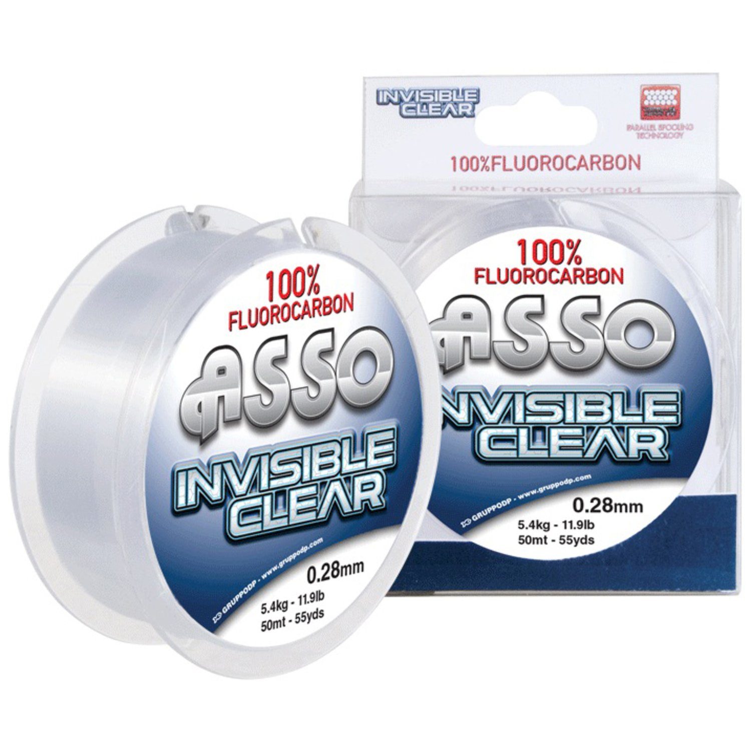Fir ASSO Fluorocarbon Invisible Clear 0.28mm 50m, 5.40kg