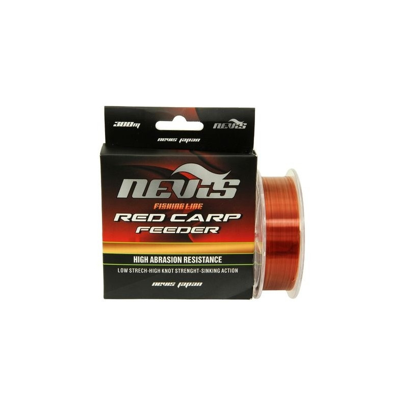 Fir Monofilament Nevis Red Carp Feeder 300m 0.18mm