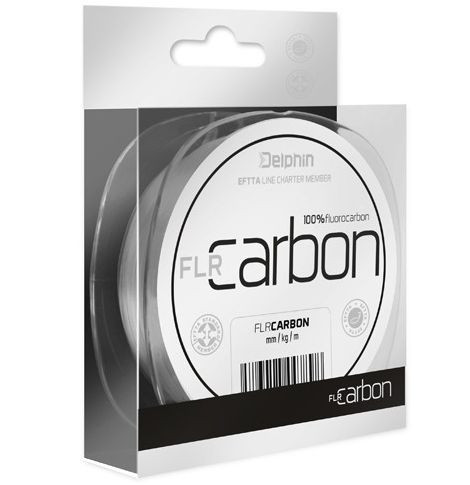 Fir Fluorocarbon Delphin FLR Carbon, Transparent, 0,185mm 2,7kg 50m