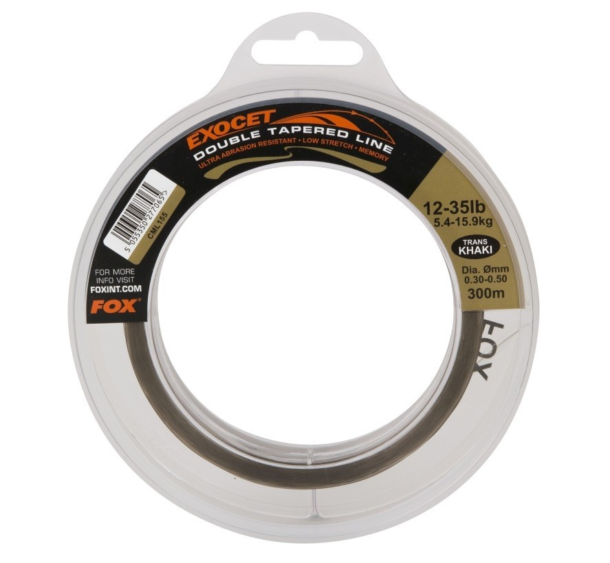 Fir Cu Inaintas Conic FOX Exocet® Double Tapered Line Trans Kaki, 300m 0.33mm-0.50mm