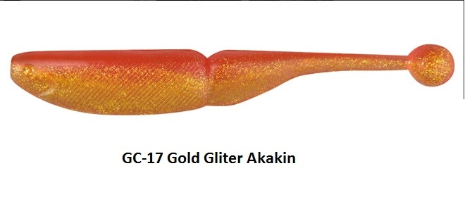 Naluca Tict G-BALLSHAD 3.5" Culoare GC-17 Gold Gliter Powder Akakin
