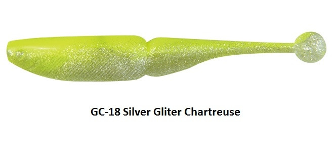 Naluca Tict G-BALLSHAD 3.5" Culoare GC-18 Silver Gliter Chartreuse