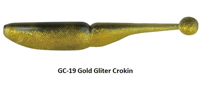 Naluca Tict G-BALLSHAD 3.5" Culoare GC-19 Gold Gliter Crokin