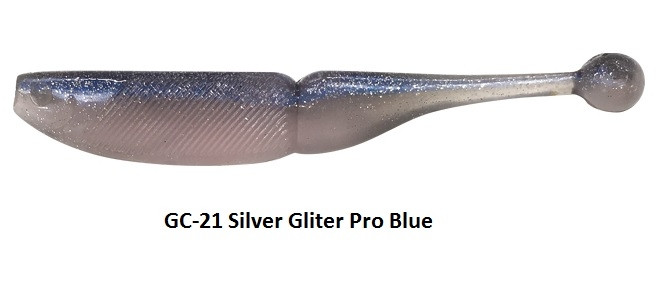 Naluca Tict G-BALLSHAD 3.5" Culoare GC-21 Silver Gliter Pro Blue