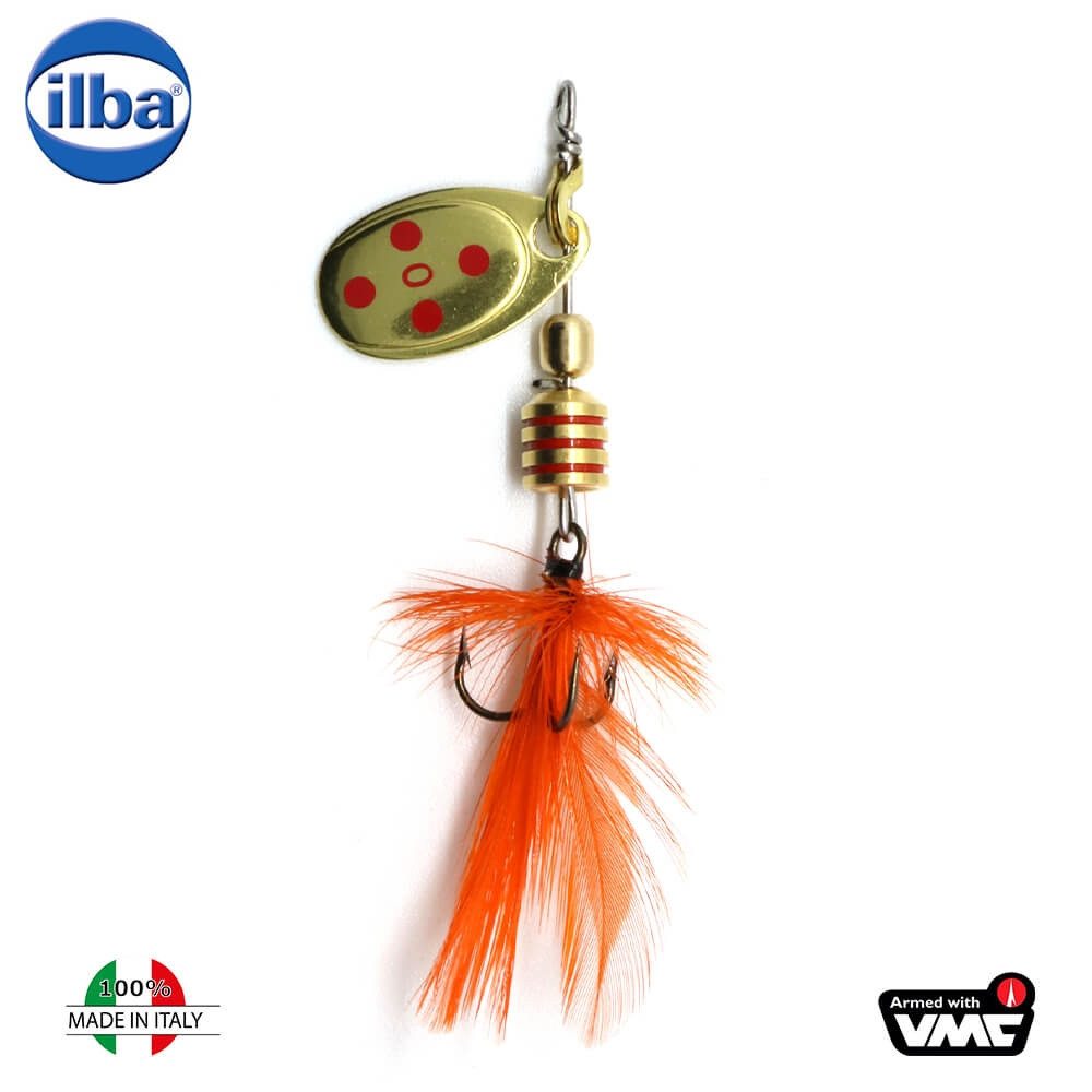 Ilba rotativa Tondo Mosca (Fly) - Gold/Red + Fly Orange - nr.0/2gr (105210)