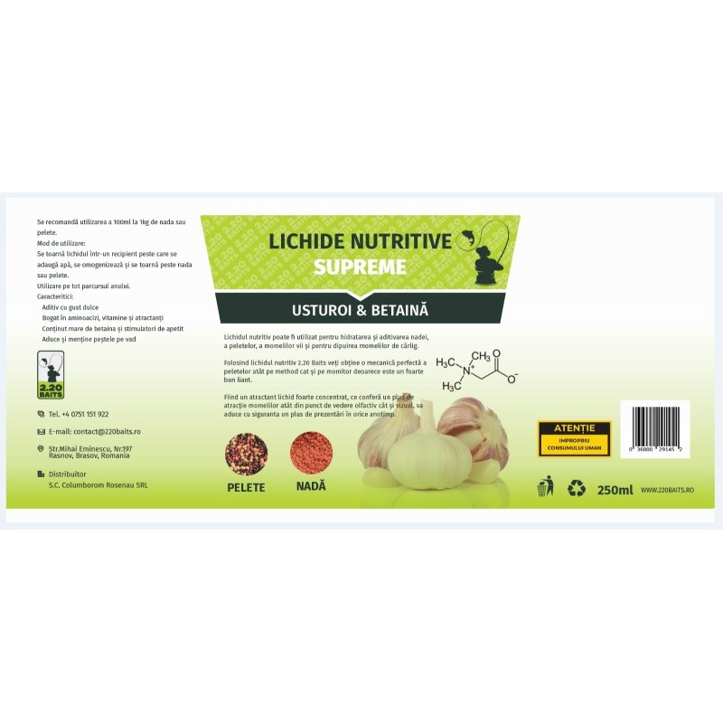 Lichid Nutritive Supreme Usturoi-Betaina