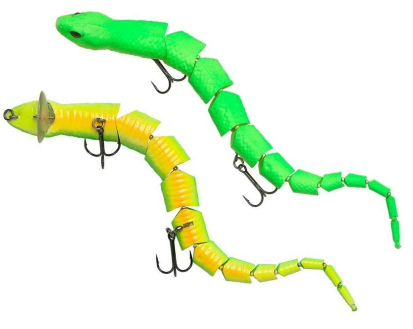 Naluca Top Water Savage Gear 3D Snake, Green Fluo, 20cm, 25g