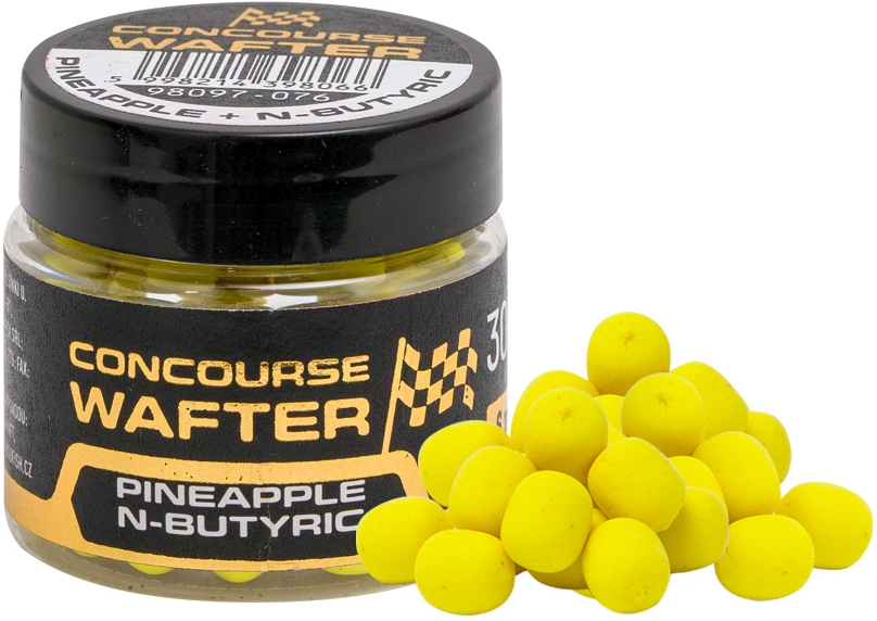Dumbell Solubil Critic Echilibrat Benzar Mix Concourse Wafters, 6mm, 30ml/borcan Pineapple N-Butyric (Galben Fluo)	