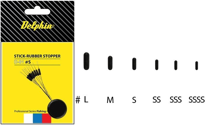 Stopper Silicon Delphin Stick Rubber, 10buc/plic Marime: SSS