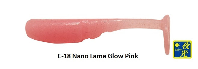Naluca Tict Bomb Shad 1.5" Culoare C-18 Nano Lame Glow Pink