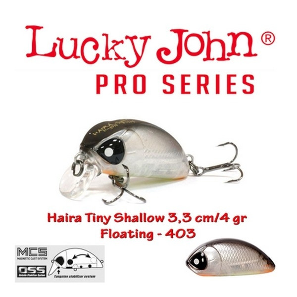 Vobler Lucky John Pro Series Haira Tiny Shallow 33F, Culoare 403, 3.3cm, 4g